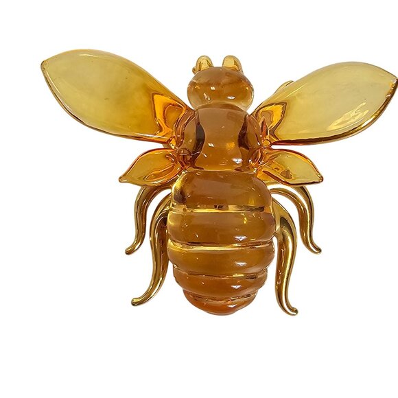 The Taste of Honey About Face Designs Messenger VTG Glass HoneyBee Figure w/ Box - Picture 13 of 16